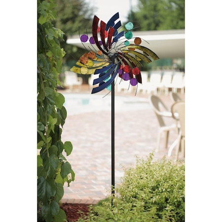 Os Home & Office Polka Dot Plume Wind Spinner 622158